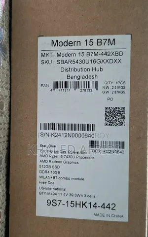 Laptop MSI Modern 14 16GB AMD Ryzen 5 SSD 512GB