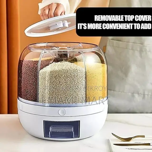 10kg Rotating Grain Dispenser Food Storage Container