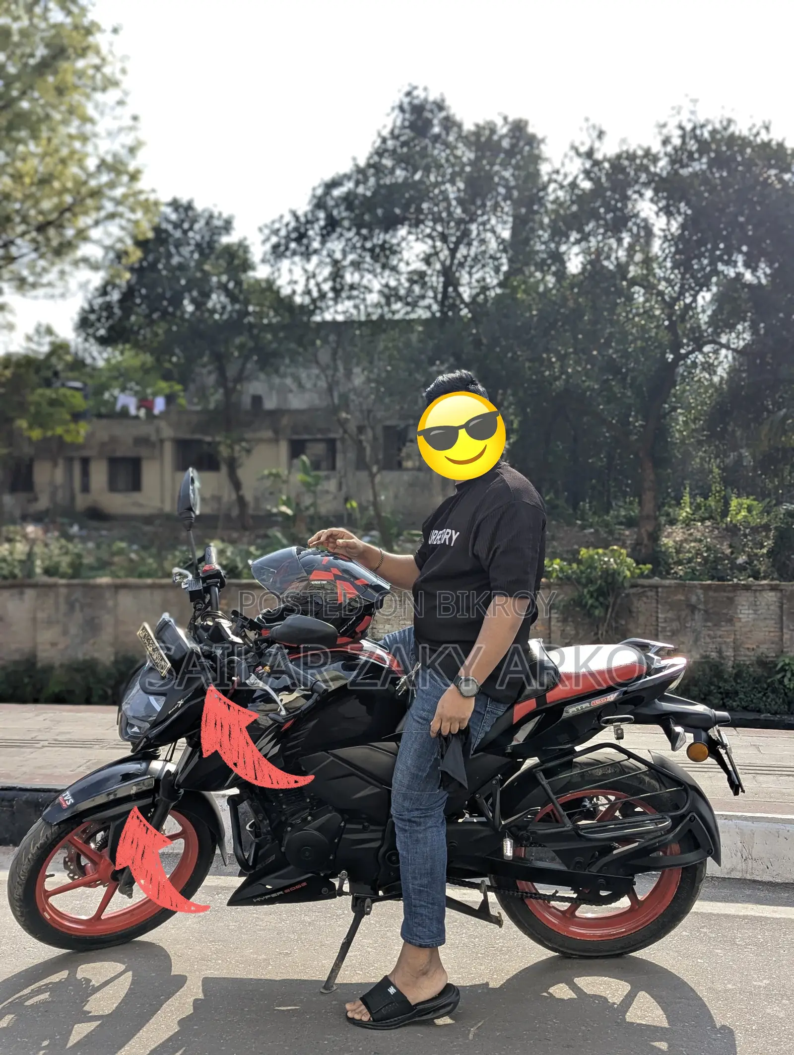 TVS Apache RTR 160 4V Fi 2023 Black
