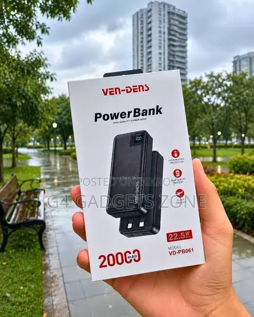 VenDens 20000mah Digital Display Power Bank-