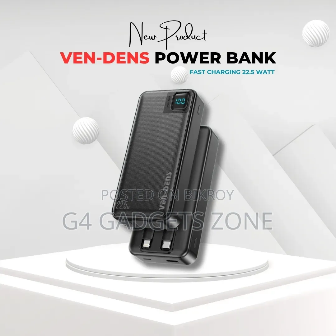 VenDens 20000mah Digital Display Power Bank-