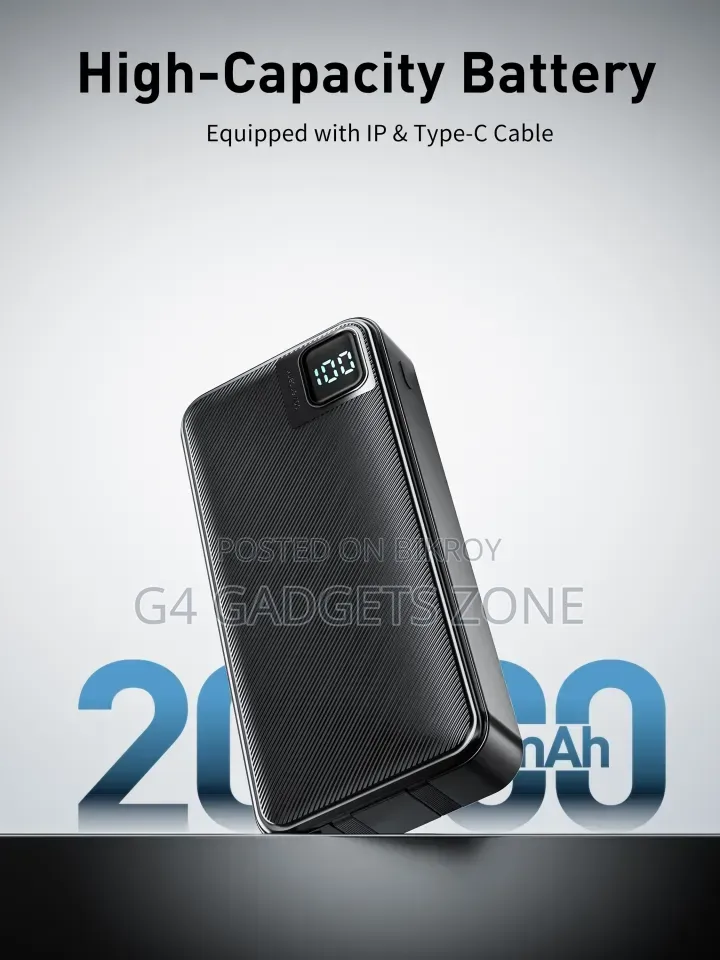 VenDens 20000mah Digital Display Power Bank-