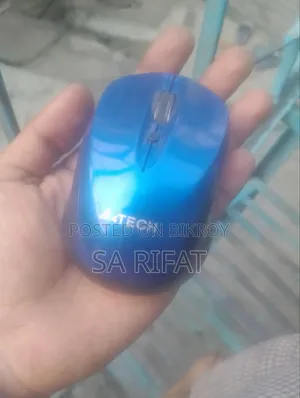 A4Tech brand wireless mouse (Blue color).