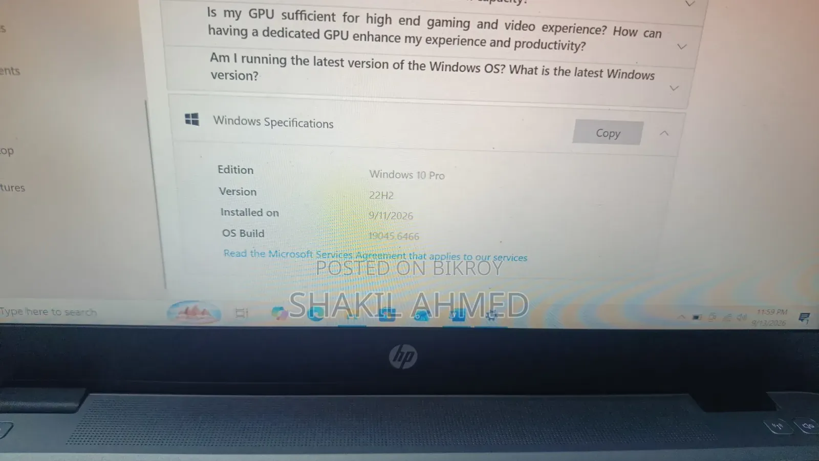 Laptop HP EliteBook 840 G3 8GB Intel Core i5 HDD+SSD 256GB