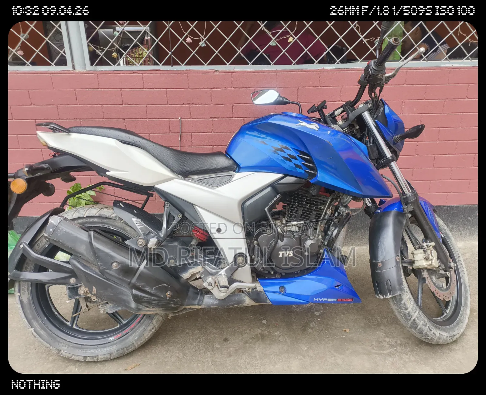 TVS Apache 160 4V 2020 Blue