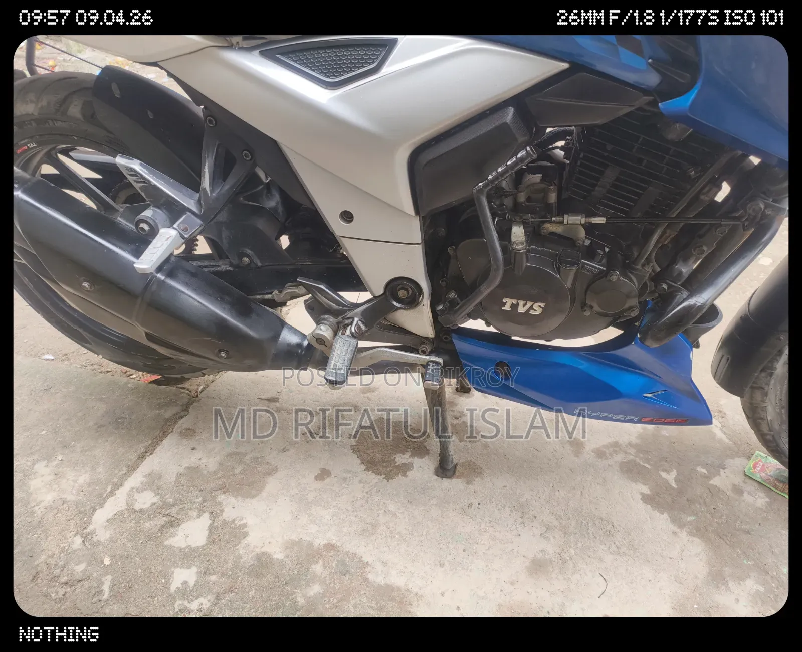 TVS Apache 160 4V 2020 Blue