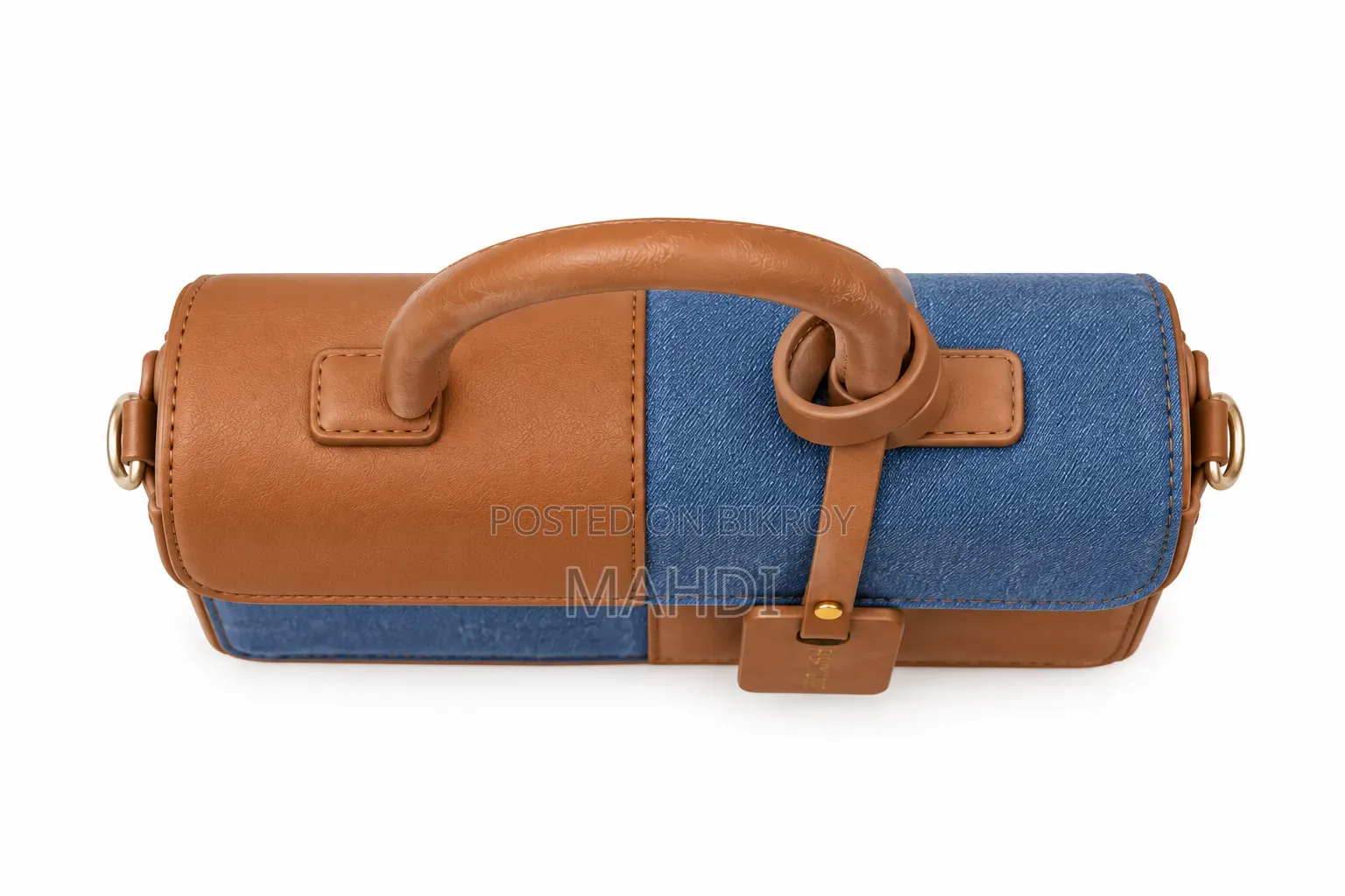 Stylish Denim & Leather Ladies Bag