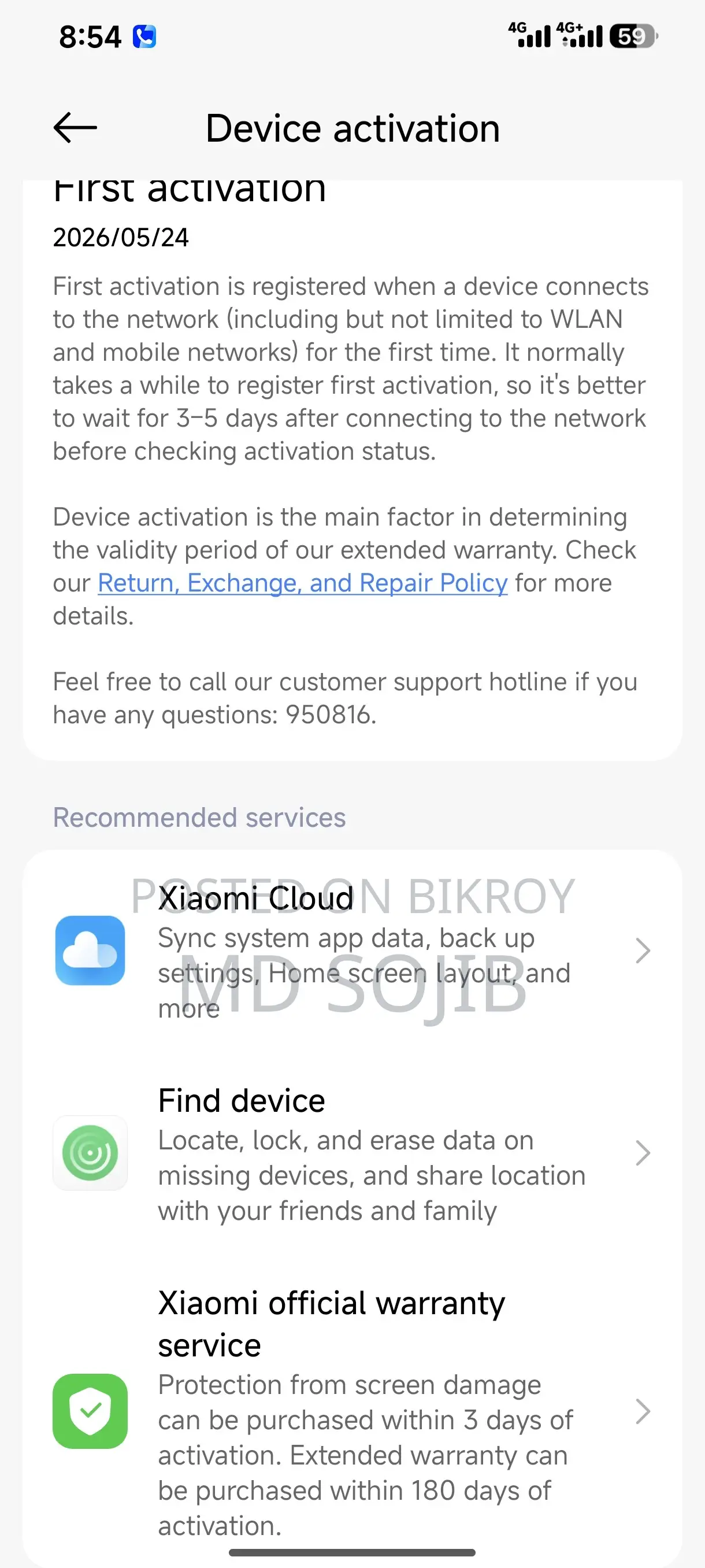 Xiaomi Redmi Turbo 4 256 GB White