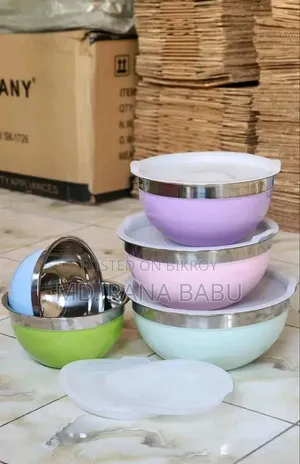 ইউনিভিক সালাদ বাউল ৫ পিস সালাদ বাউল ৫ পিস ঢাকনা সহ