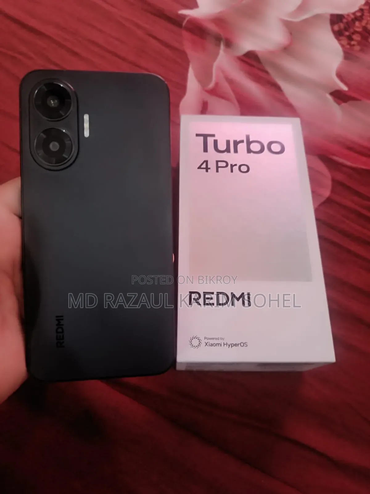 শাওমি রেডমি টার্বো ৪ প্রো ২৫৬ জিবি কালো