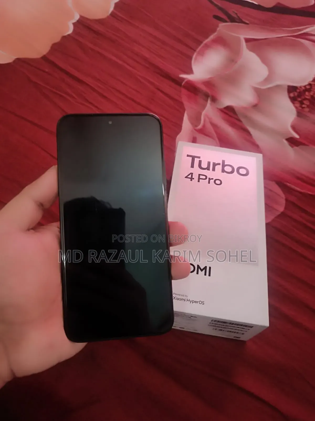 শাওমি রেডমি টার্বো ৪ প্রো ২৫৬ জিবি কালো