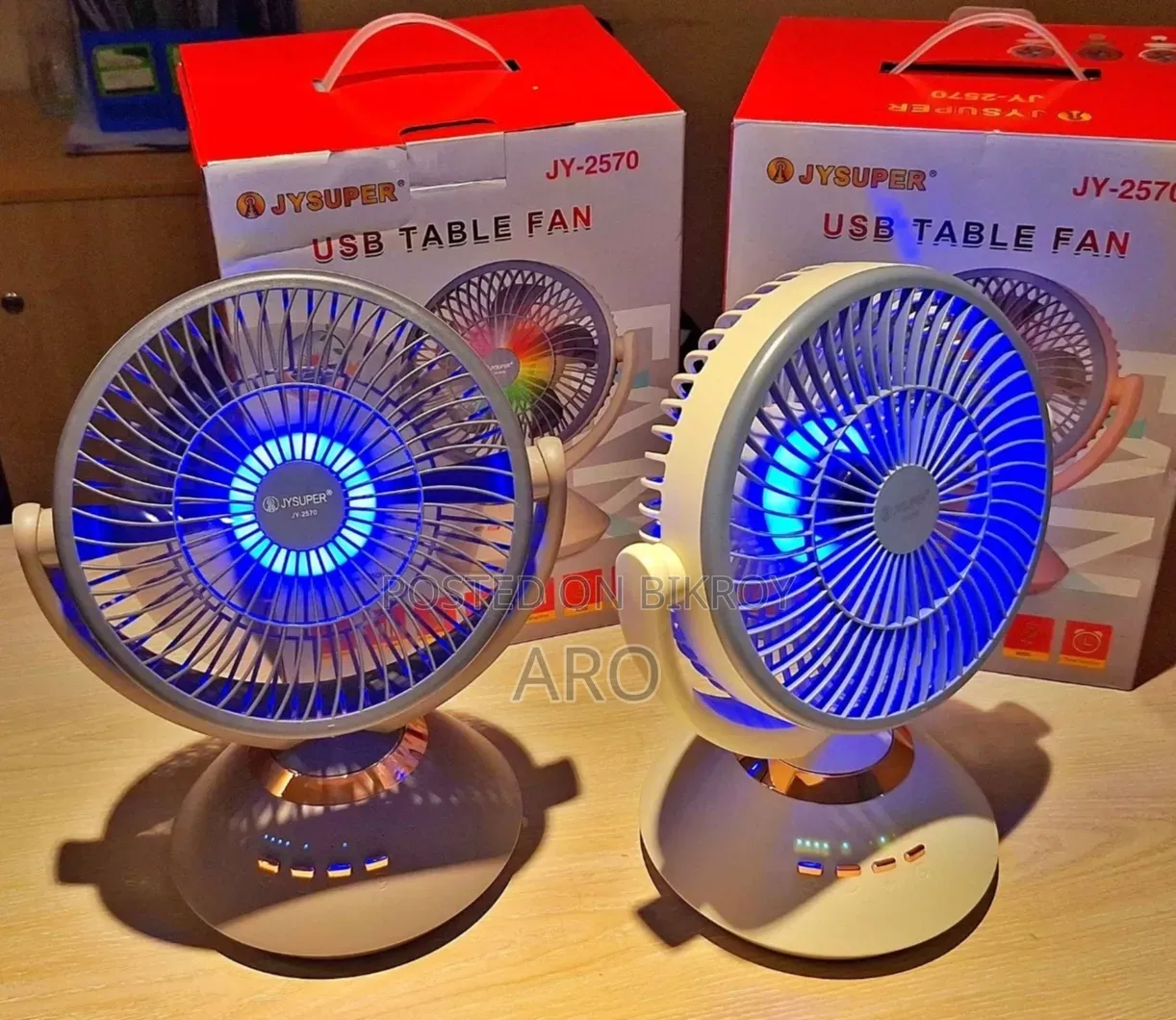 Fan Joy Super JY-2570 Fan Professional 6 Battery Rechargeable