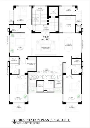 4 Bedroom Apartment in Opposite East West, Aftab Nagar for sale