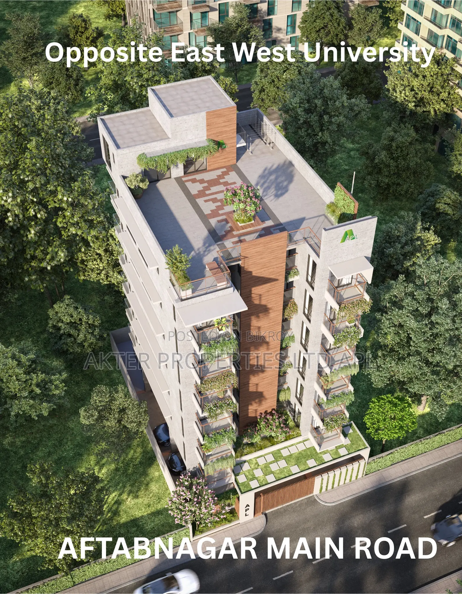 4 Bedroom Apartment in Opposite East West, Aftab Nagar for sale