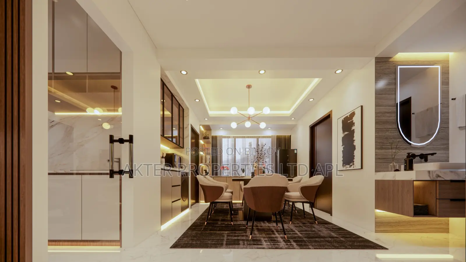 4 Bedroom Apartment in Opposite East West, Aftab Nagar for sale
