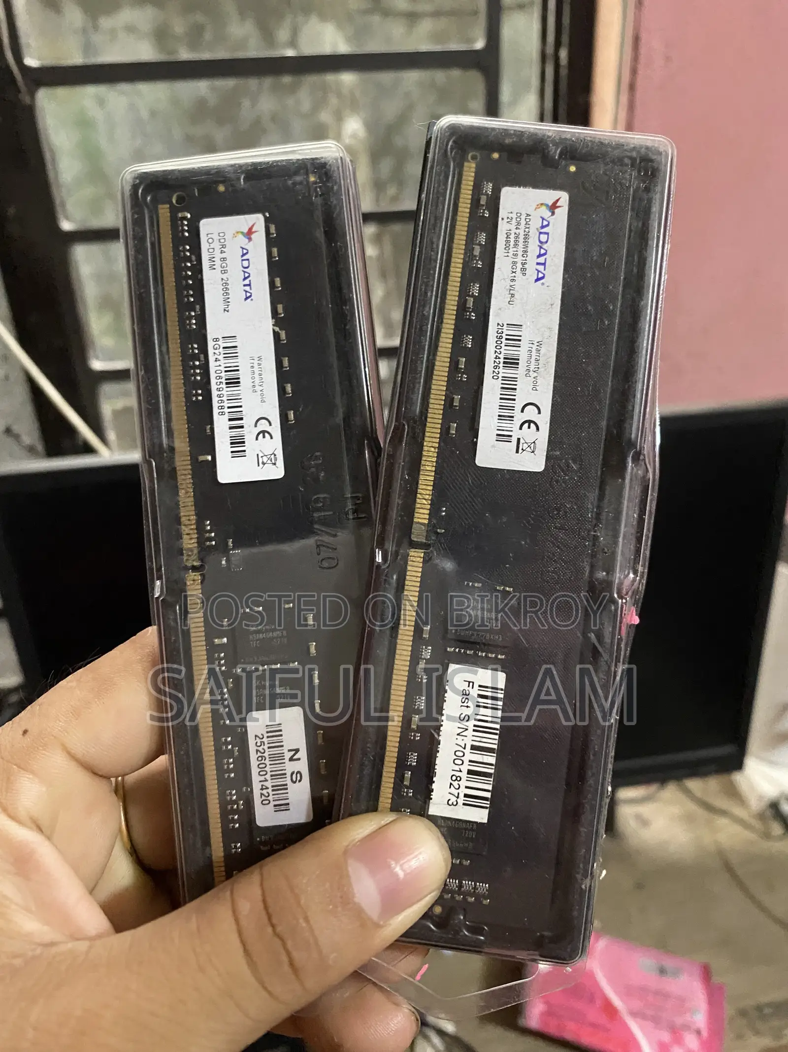 Adata Ddr4 2666 8*2=16gb Ram Sell