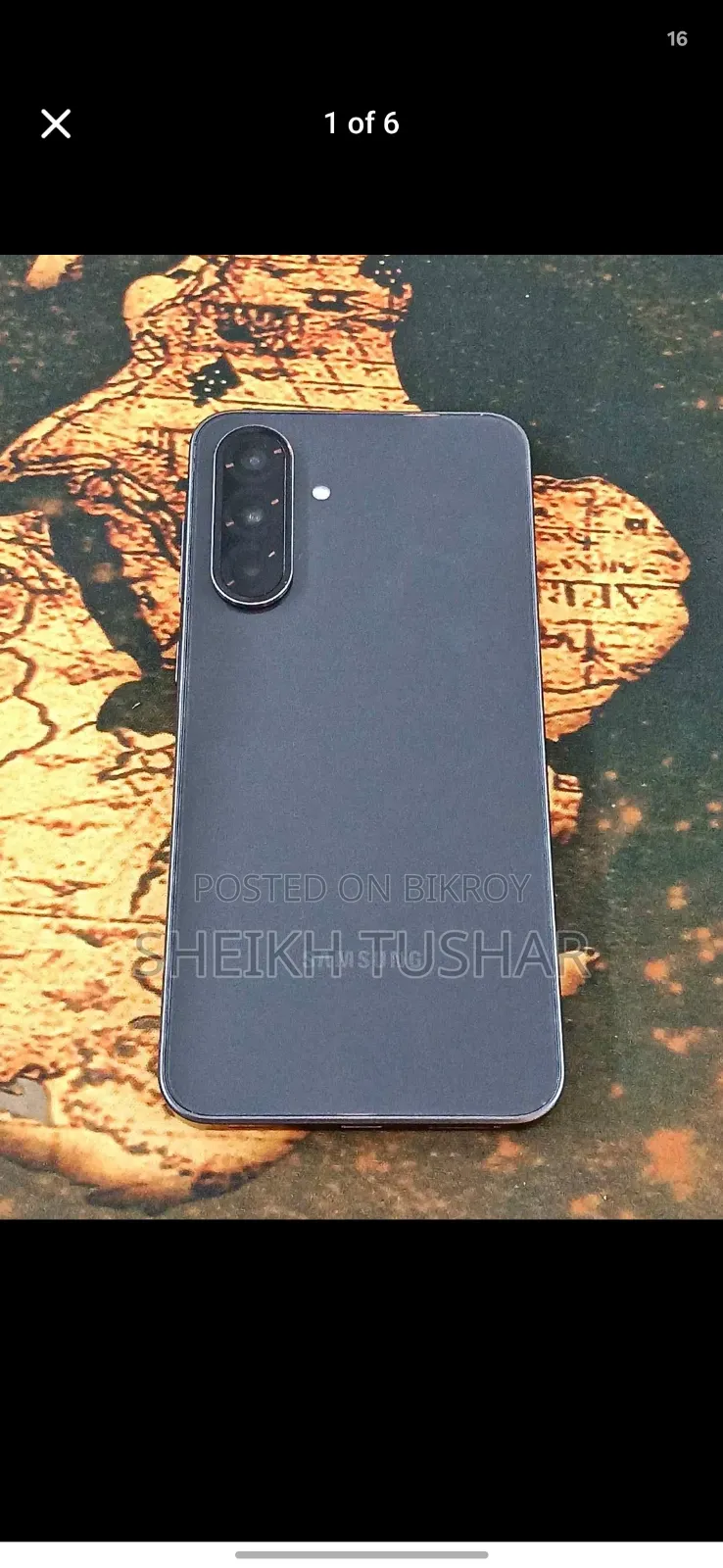 স্যামসাং গ্যালাক্সি এ৩৬ ১২৮ জিবি গ্রাফাইট