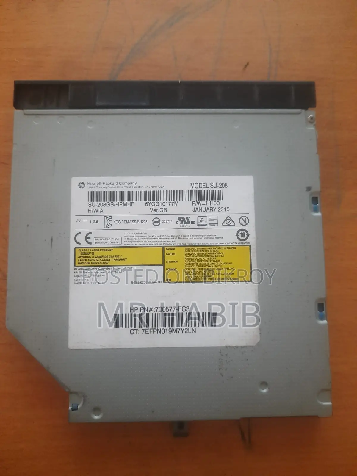 Original HP Internal Super Multi DVD Rewriter (Optical Disc Drive)