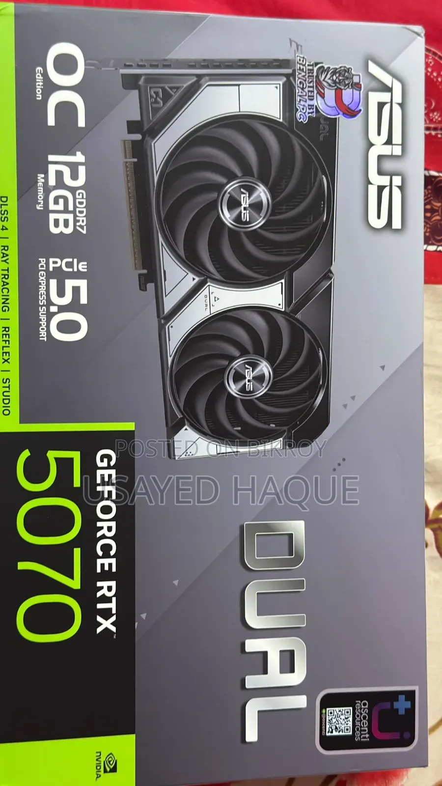 ASUS RTX 5070 12gb