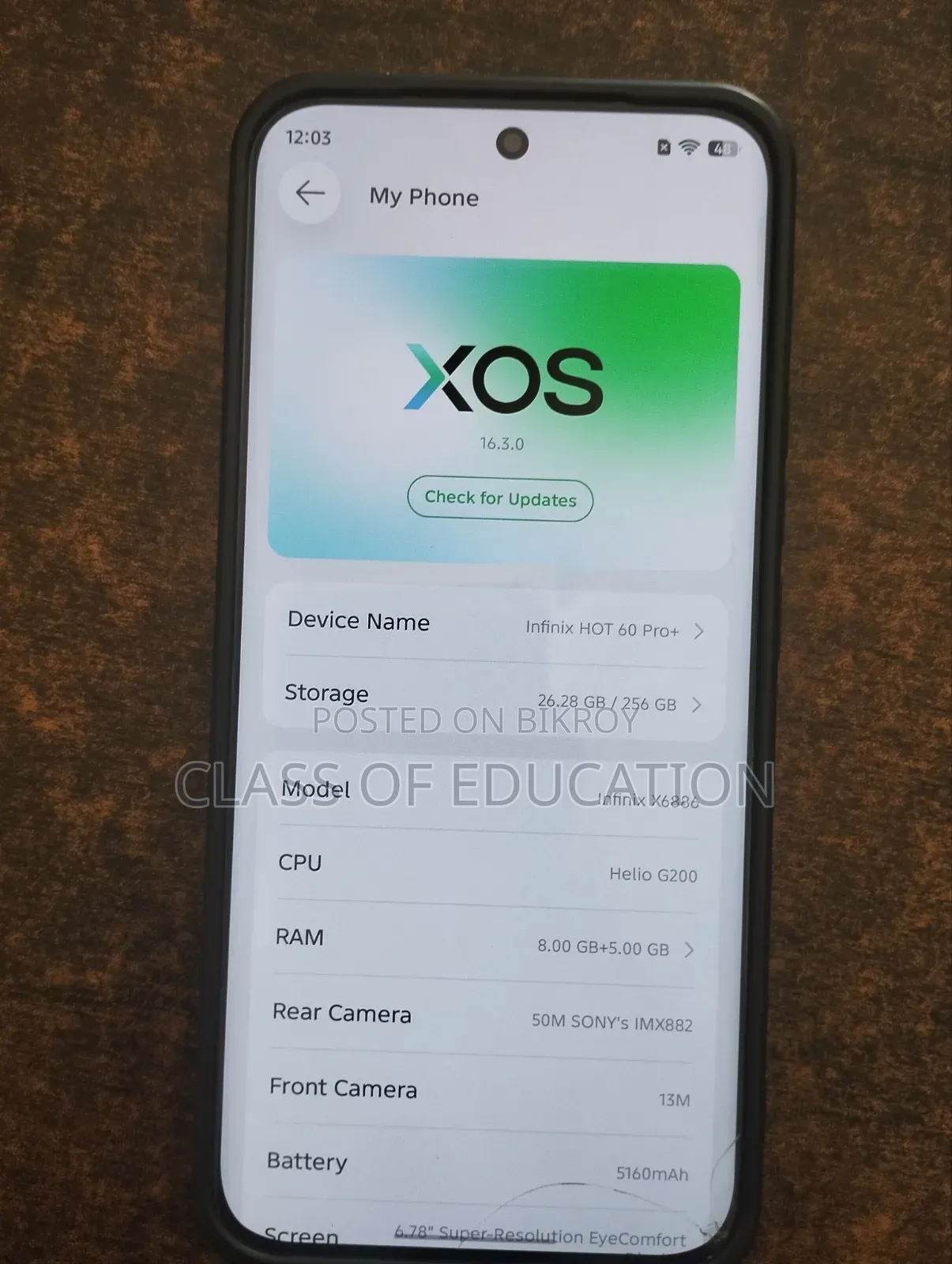 ইনফিনিক্স হট ৬০ প্রো+ ২৫৬ জিবি গ্রে