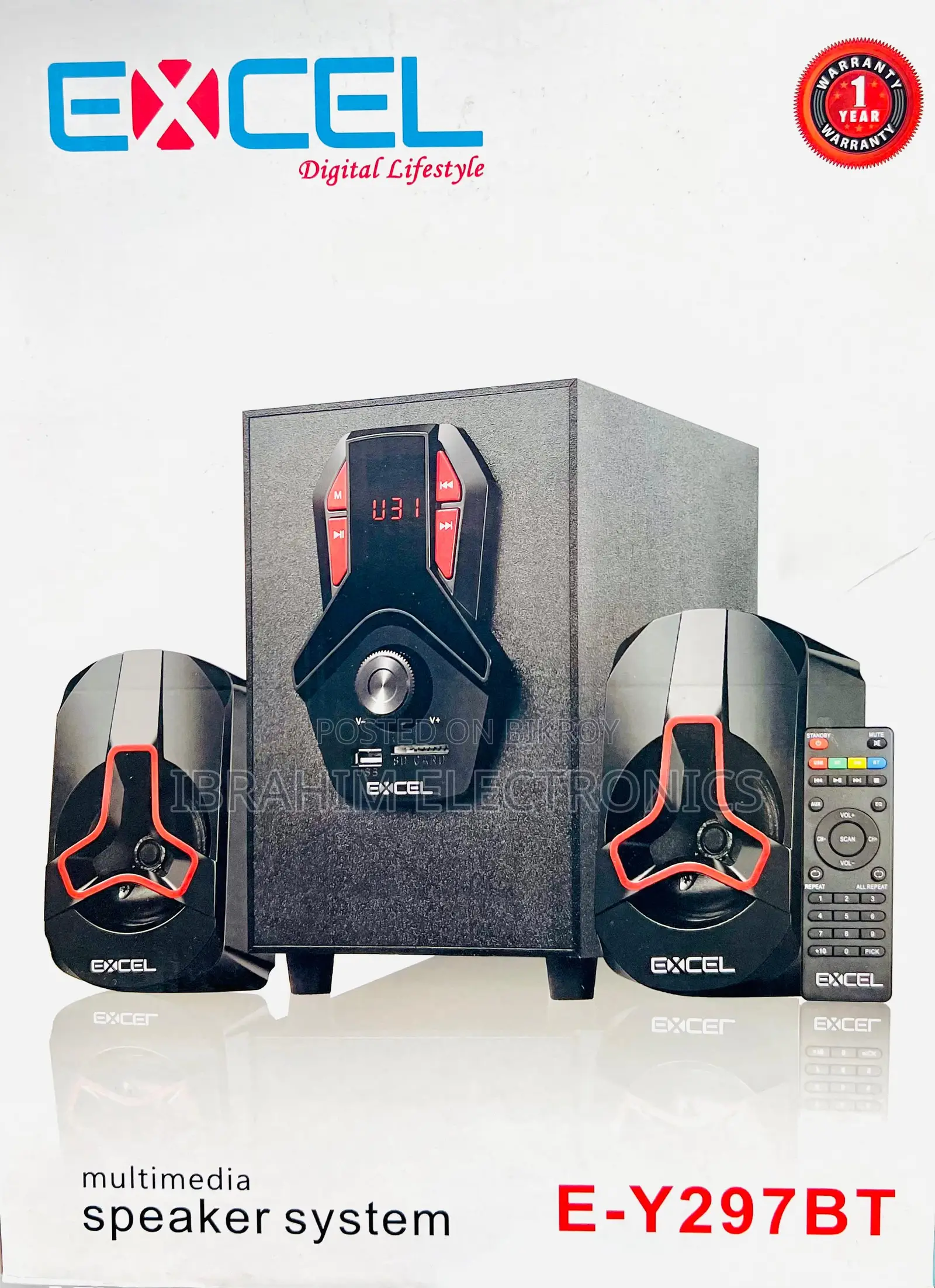 Excel X-Y297bt 2.1 Multimedia Speaker