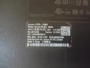 Laptop Lenovo V310 8GB Intel Core I3 SSD 128GB