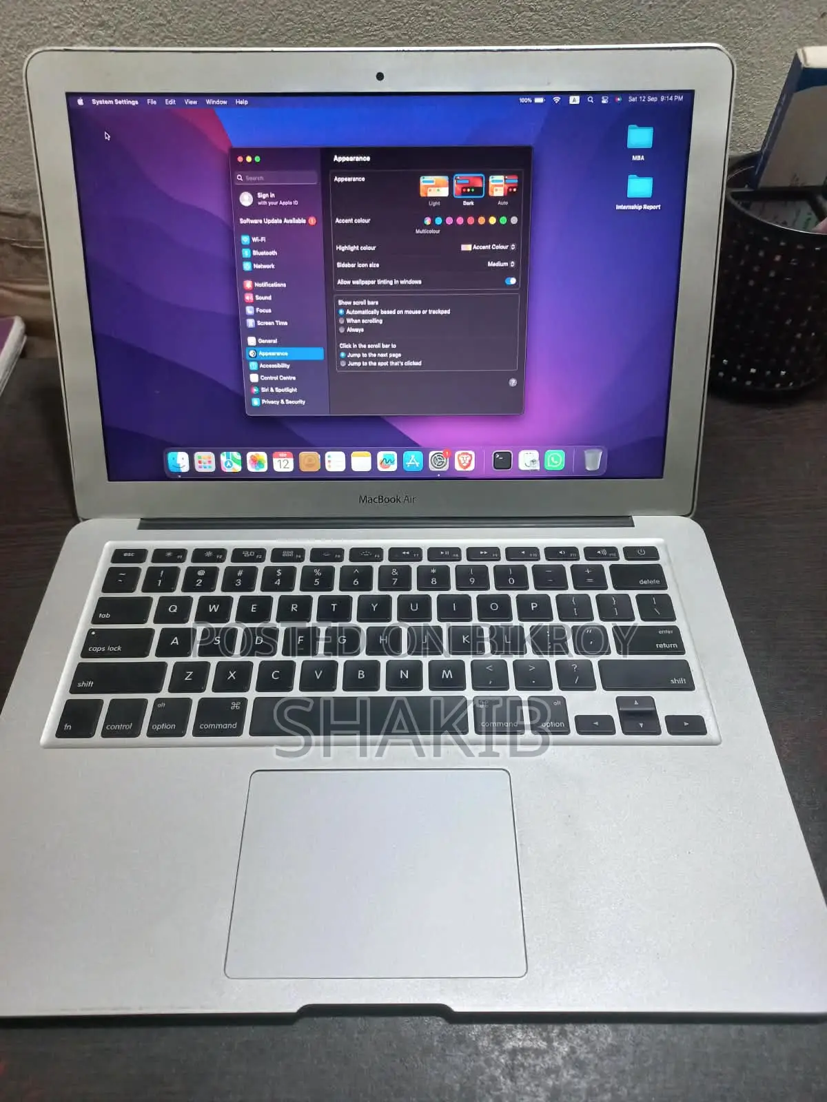Laptop Apple MacBook Air 4GB Intel Core i5 SSD 128GB