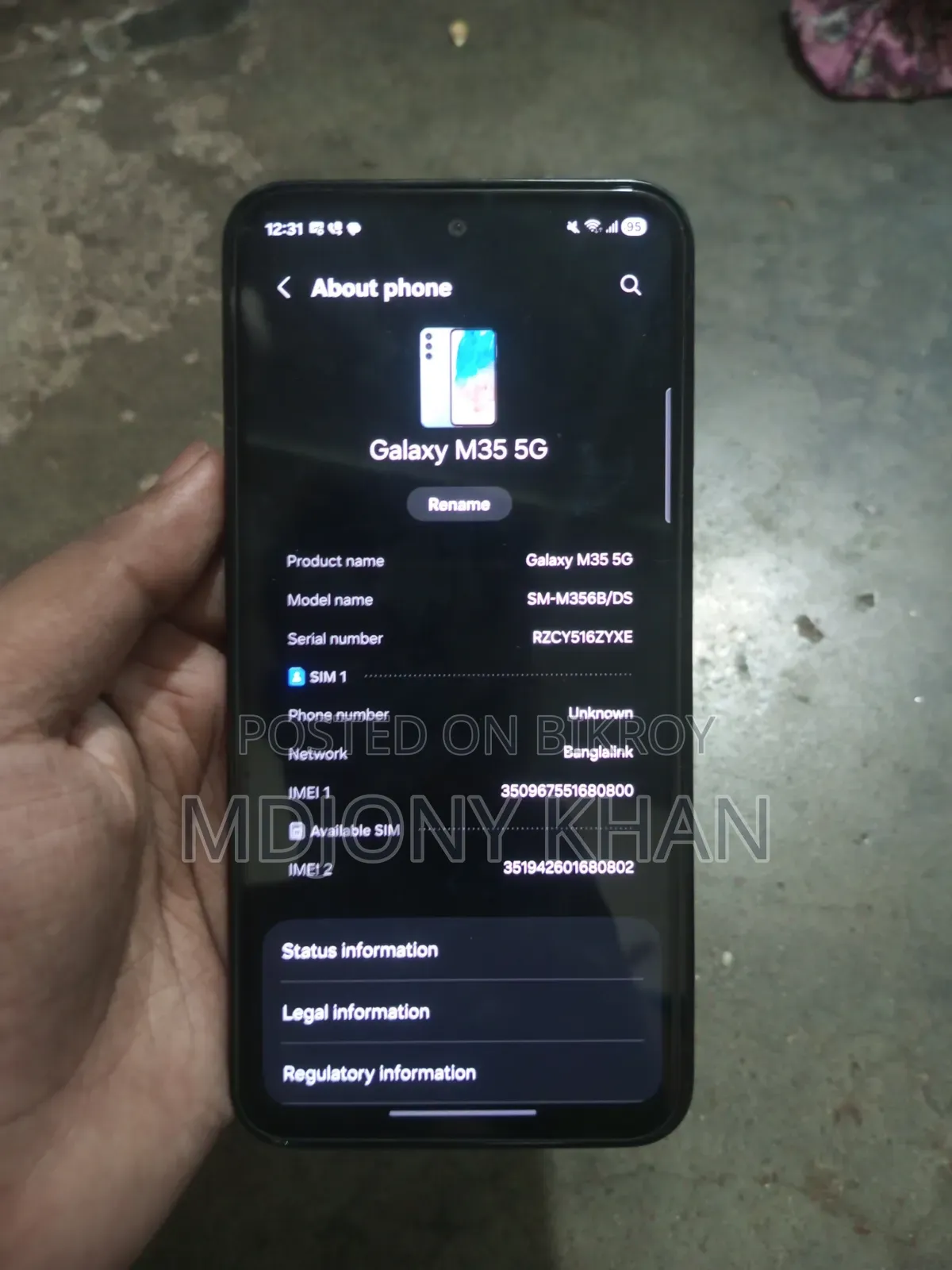 Samsung Galaxy M35 128 GB White