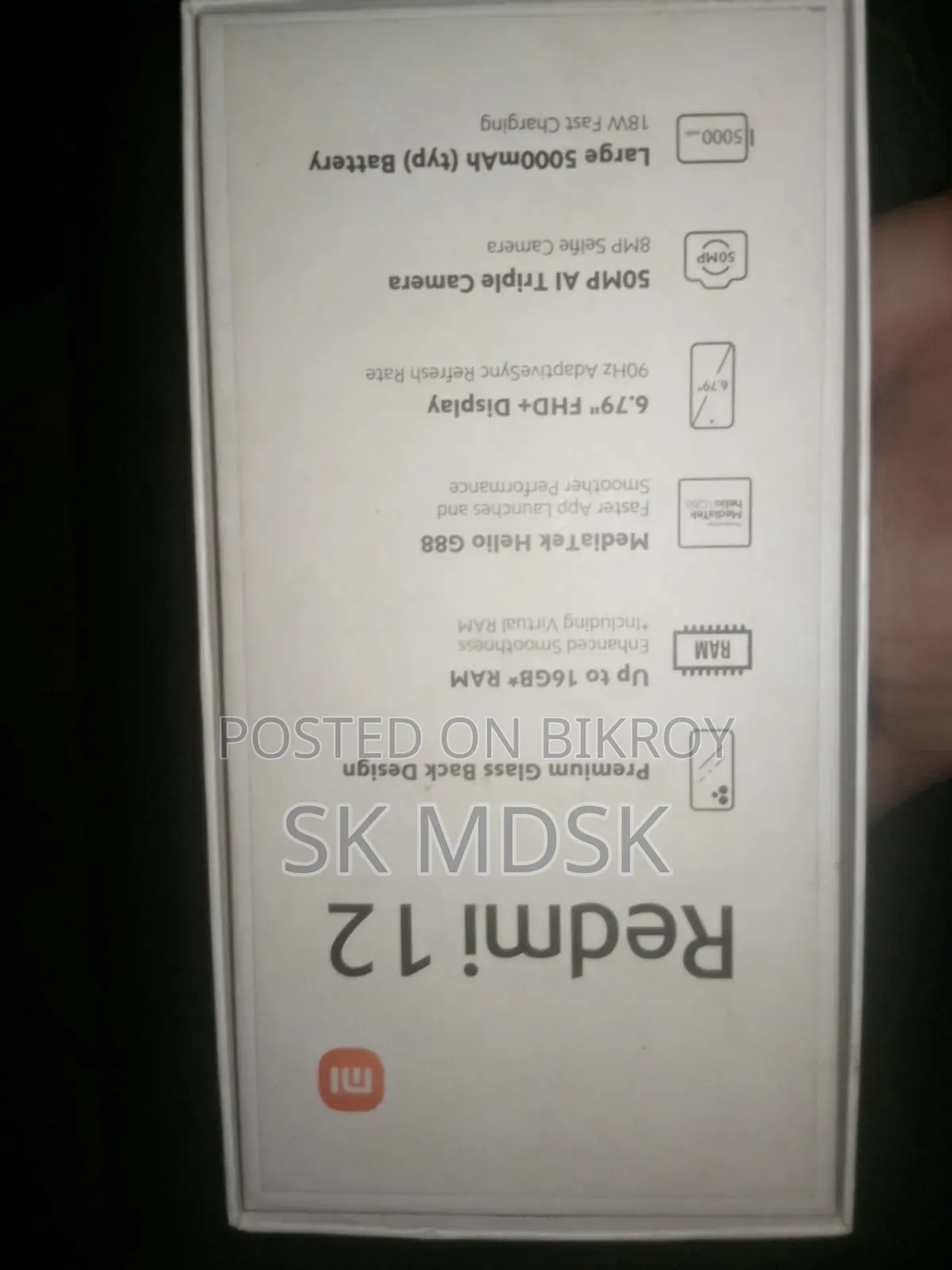 Xiaomi Redmi 12 256 GB Black