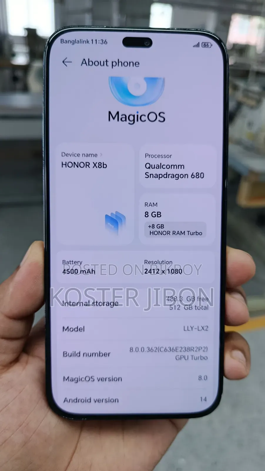 Honor X8b 512 GB Black