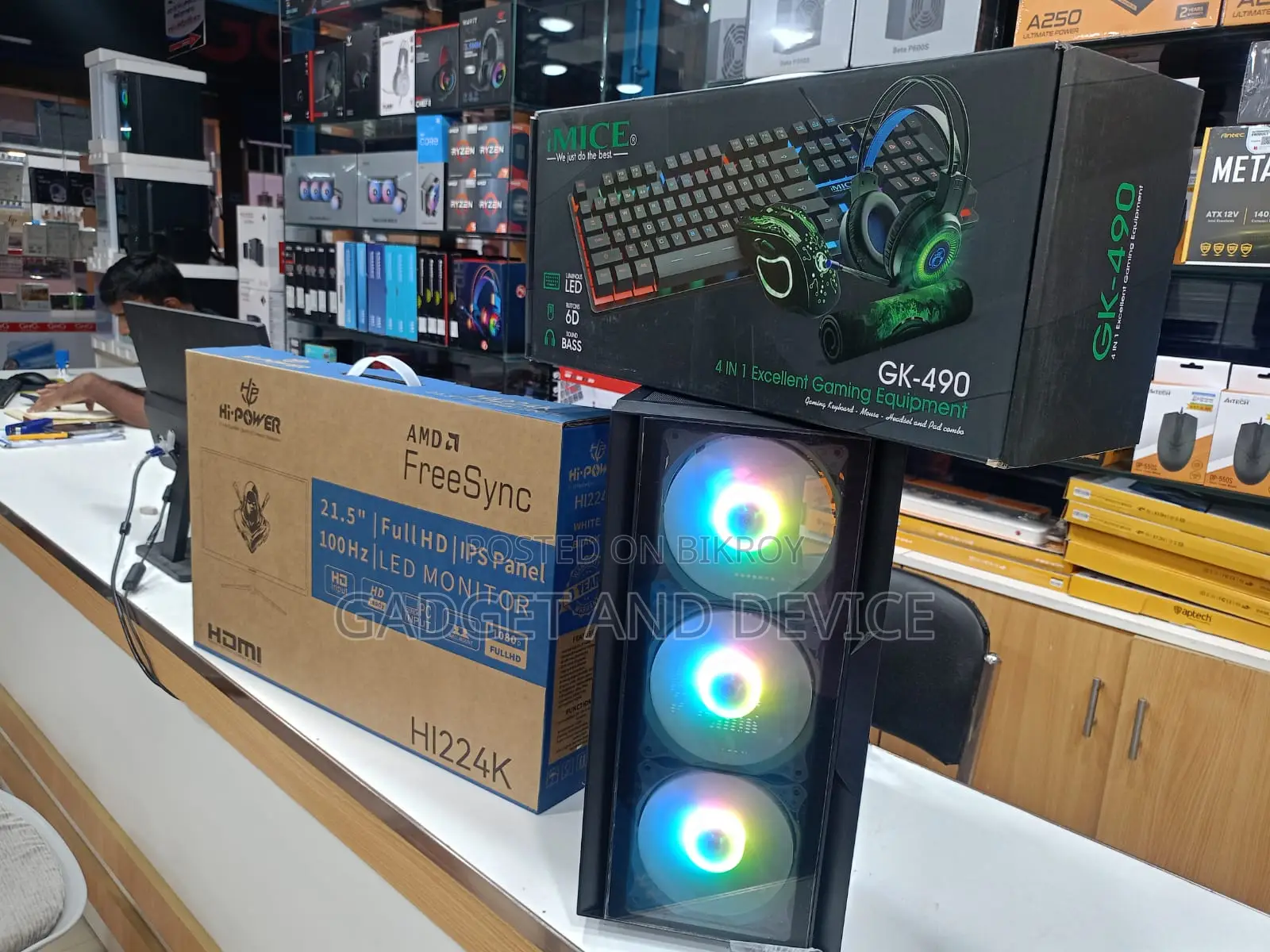 New Desktop Computer 8GB Intel Core i5 HDD+SSD 500GB