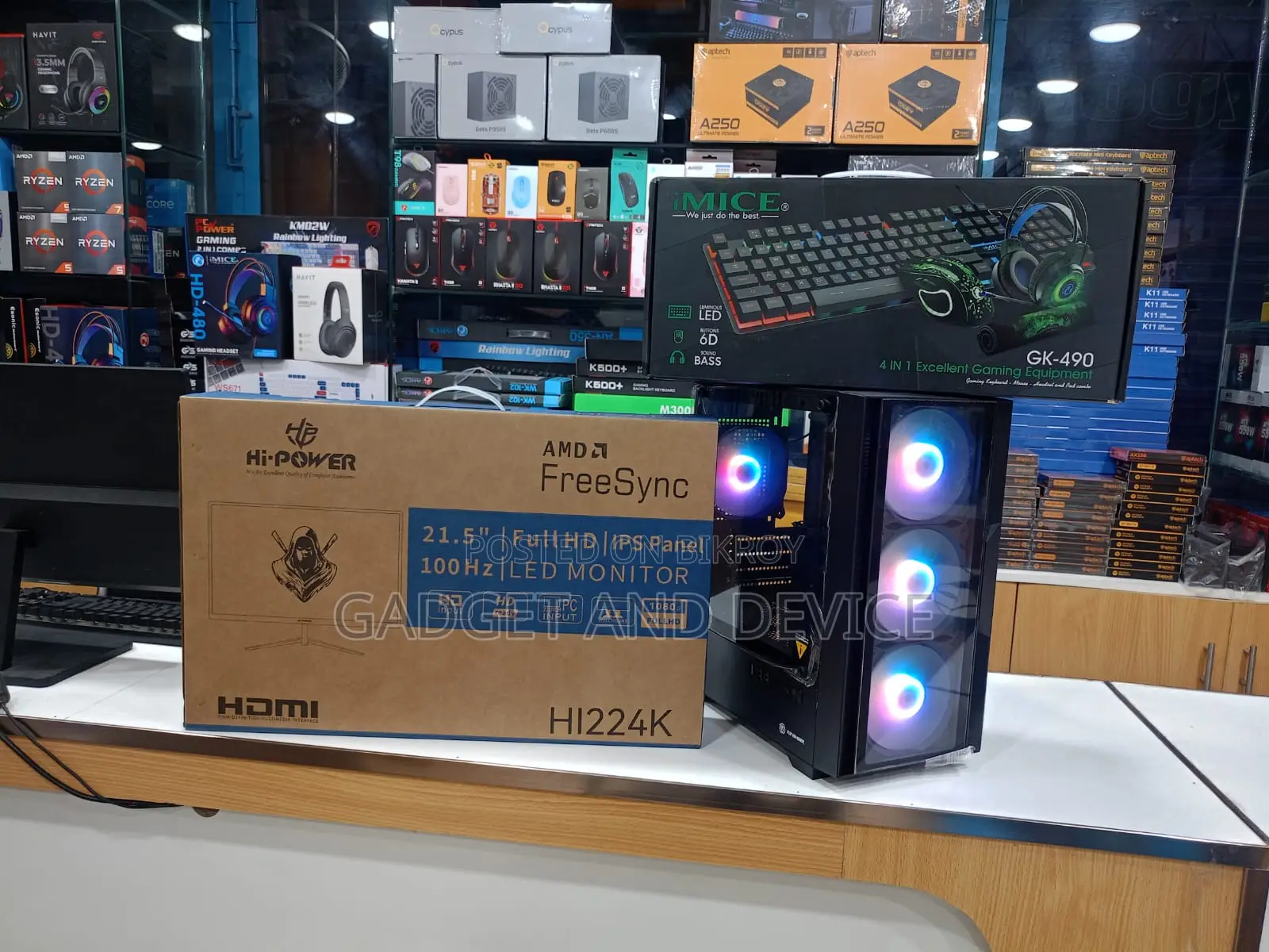 New Desktop Computer 8GB Intel Core i5 HDD+SSD 500GB
