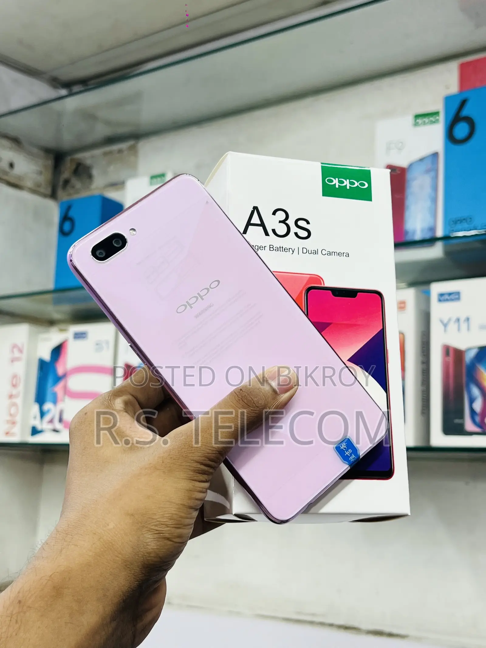নতুন অপ্পো এ৩এস ৬৪ জিবি পিংক