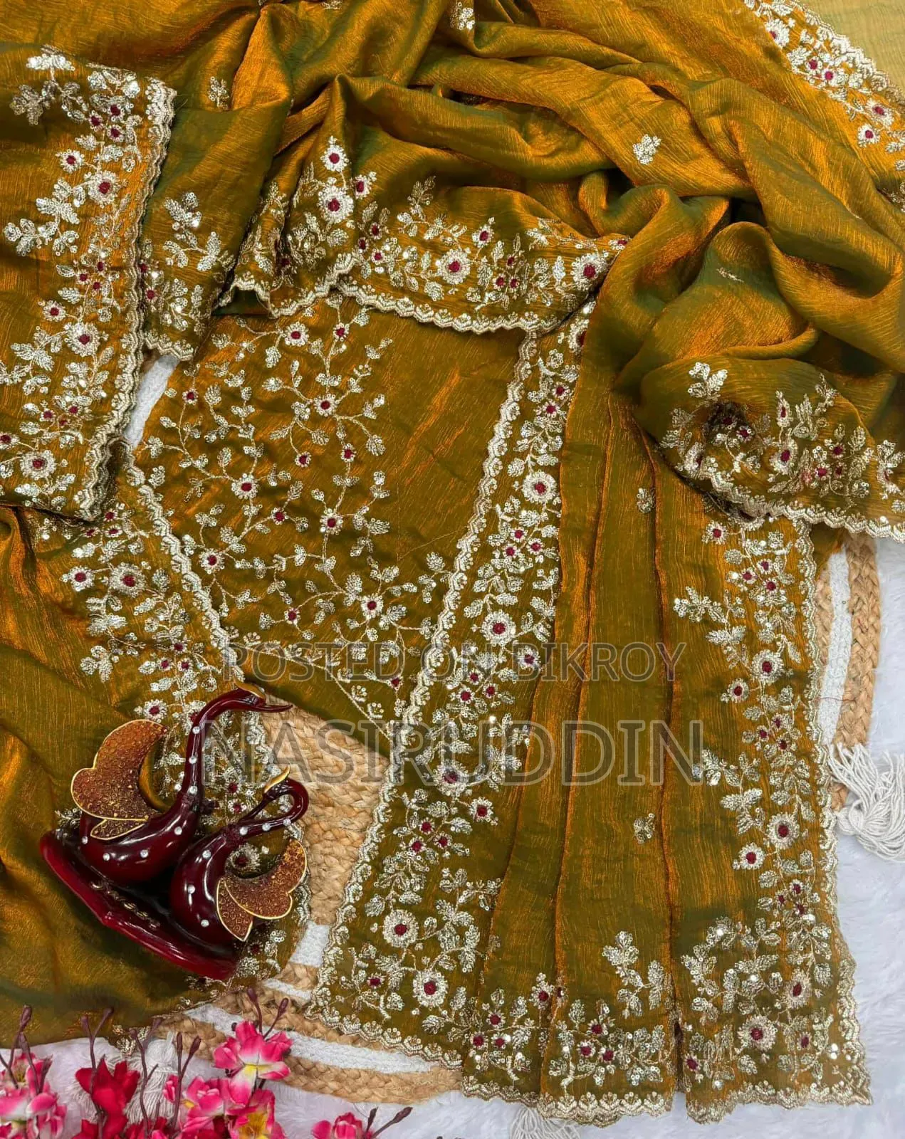 Indian Georgette Sharee With Blouse Piece