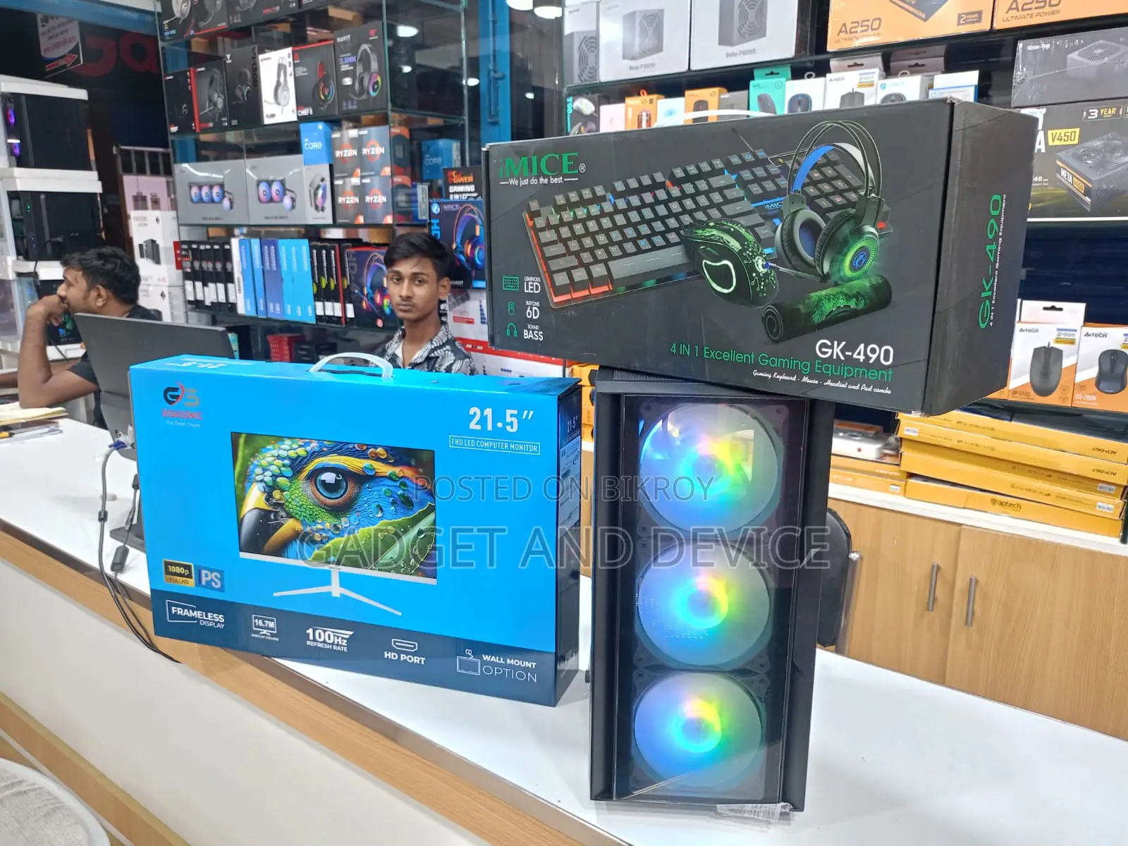 New Desktop Computer 16GB Intel Core I7 HDD+SSD 500GB