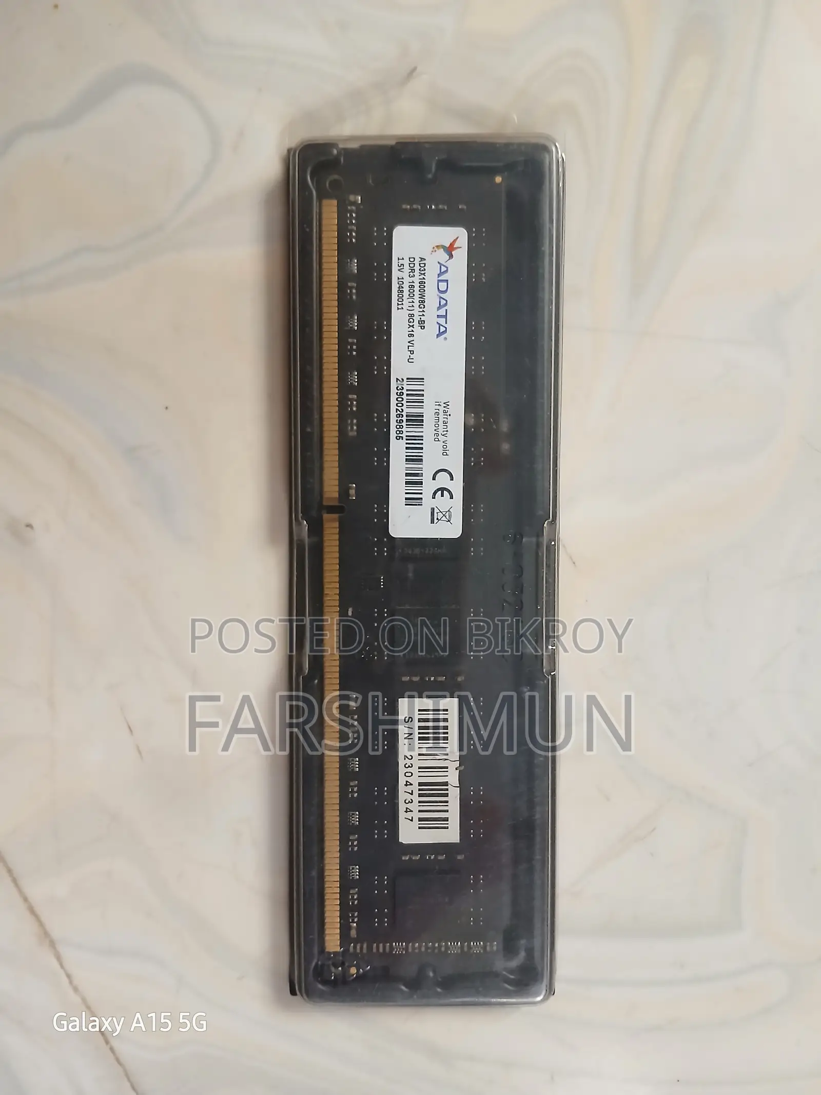 DDR3 8GB RAM