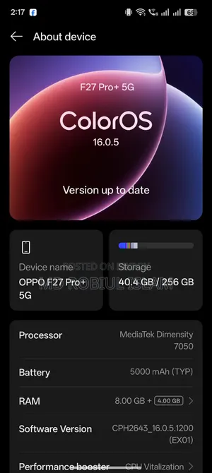 Oppo F27 Pro+ 256 GB Purple