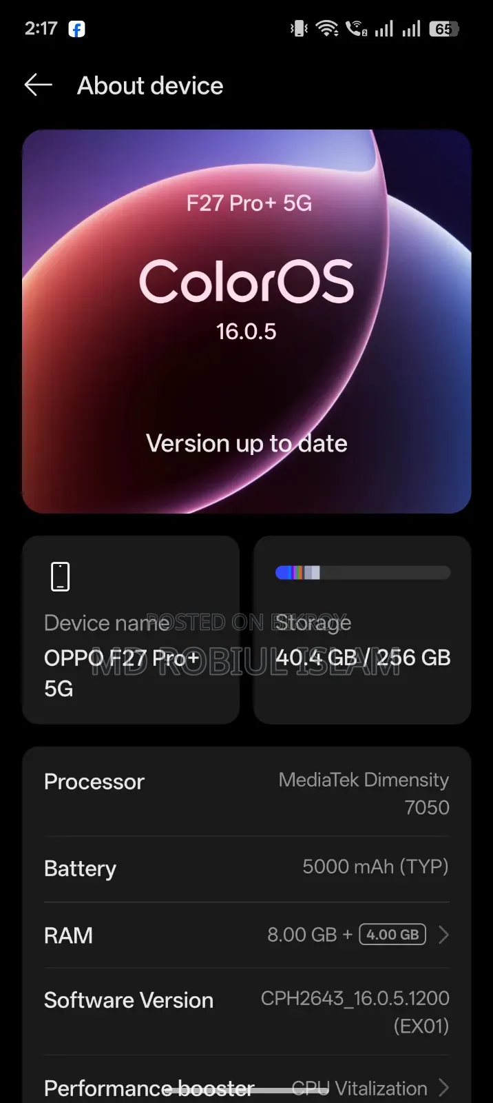 Oppo F27 Pro+ 256 GB Purple
