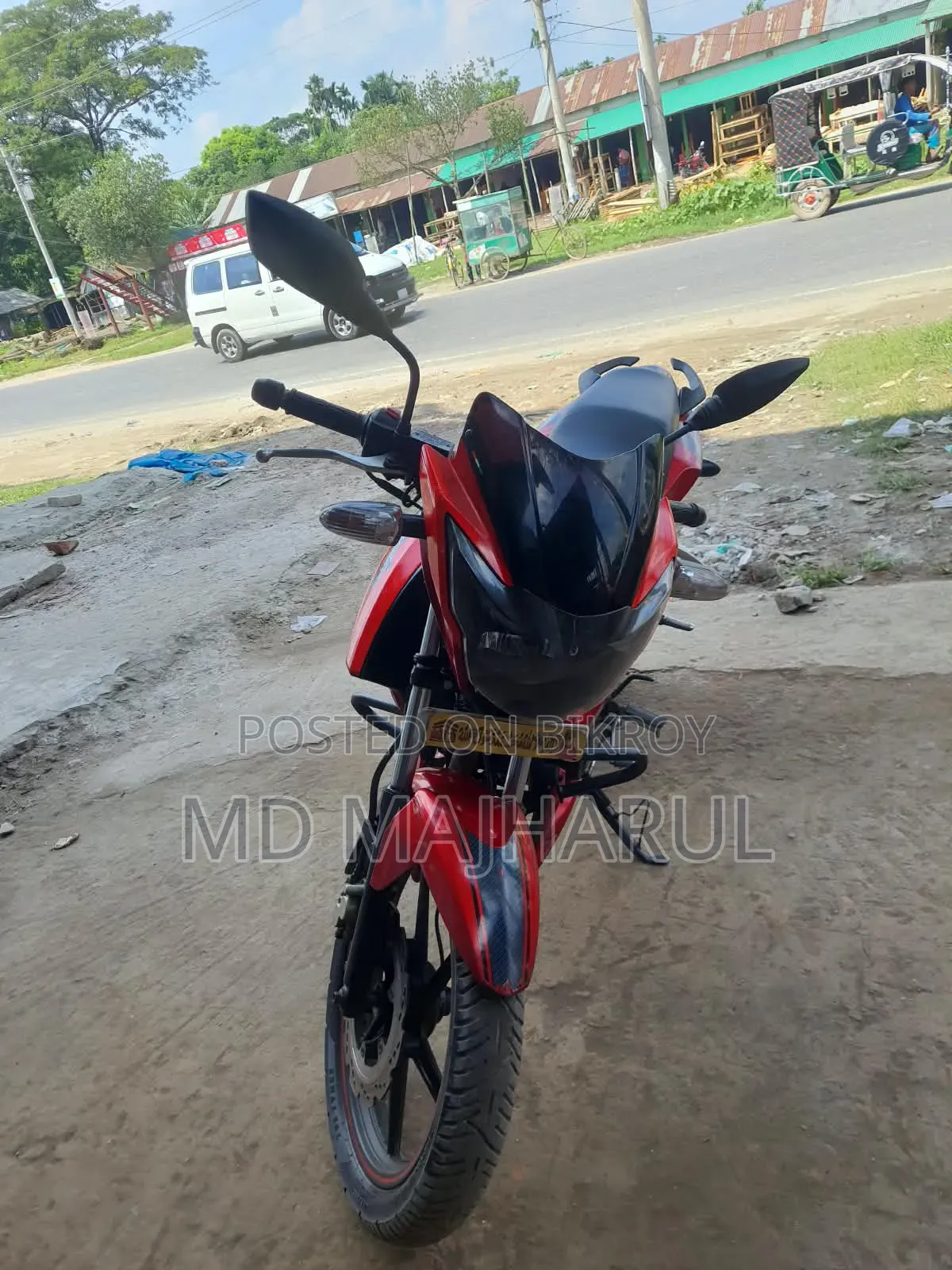 টিভিএস আপাচে আরটিআর ১৬০ টুভি ২০১৬ লাল