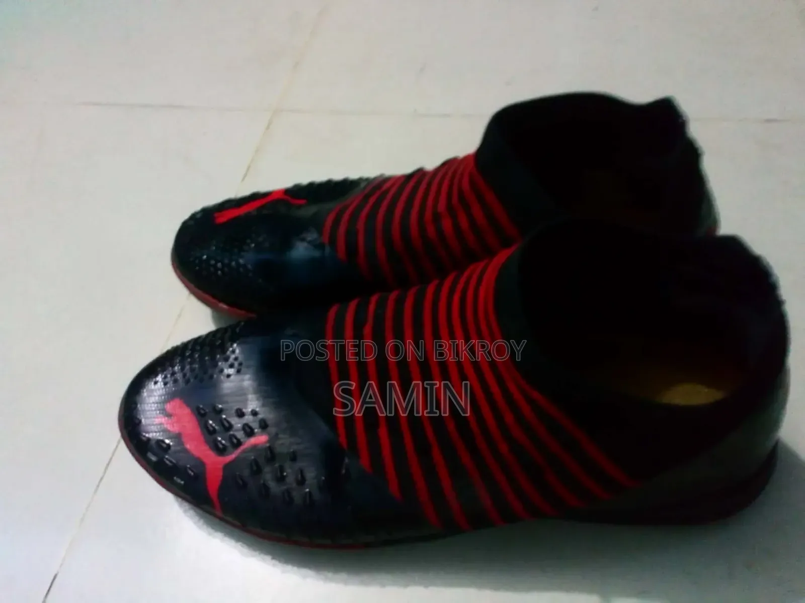 পুমা টিএফ ফুটবল বুট – ব্ল্যাক রেড