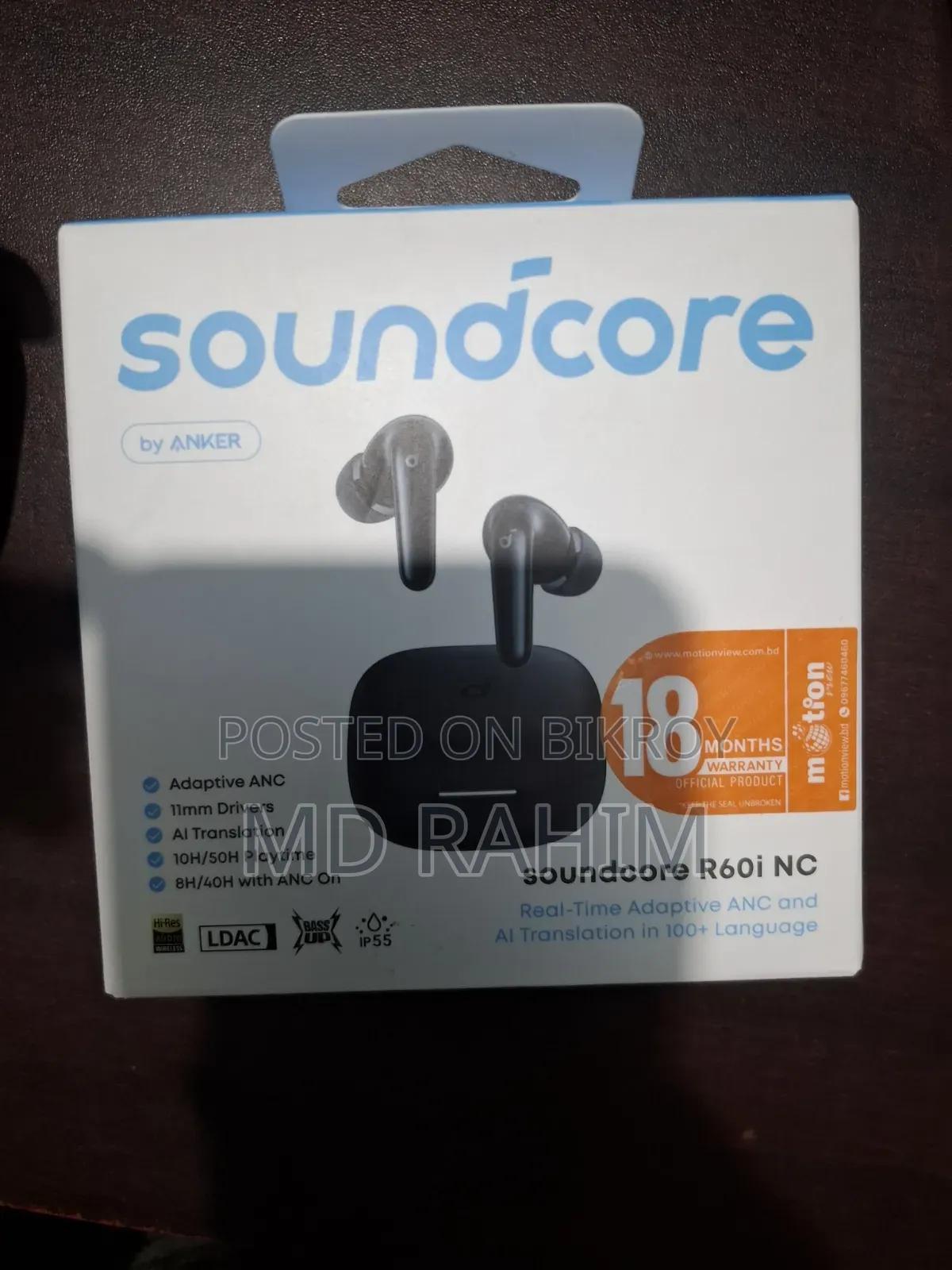 Anker Sound Core R60i Nc Just 1 Day Used 18 Months Official Warranty