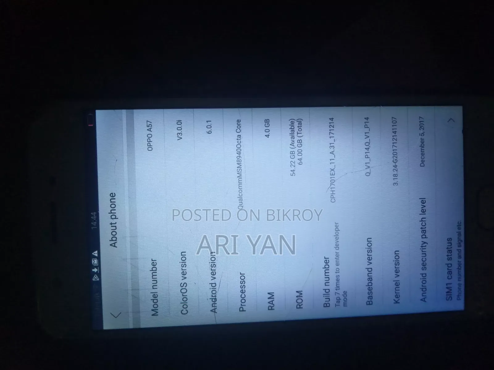 Oppo A57 64 GB Rose Gold