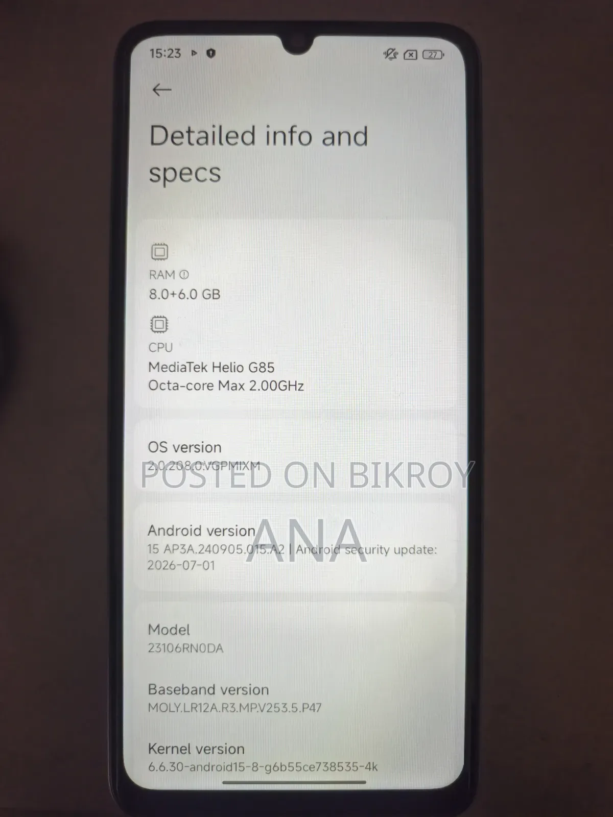শাওমি রেডমি ১৩সি ২৫৬ জিবি গ্রে