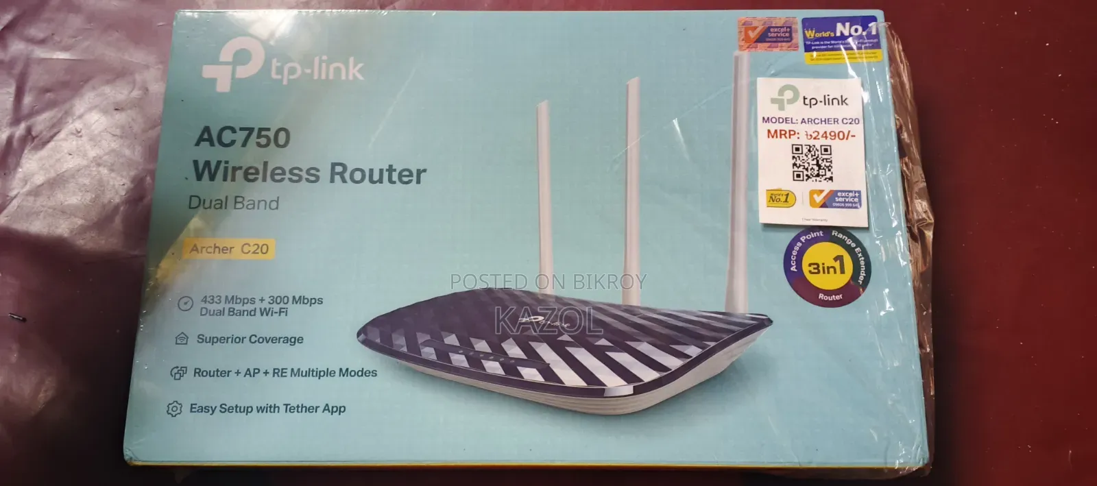 TP-Link Dual Band Router Archer C20