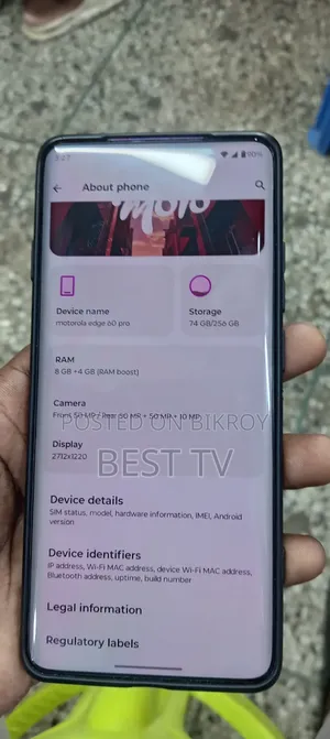 New Motorola Edge 60 Pro 256 GB Purple