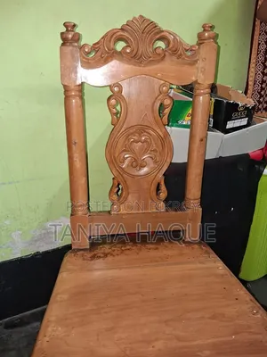 Dining table with six chairs