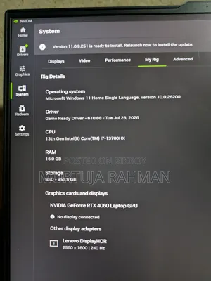 Laptop Lenovo Legion 5i 16GB Intel Core i7 SSD 1T