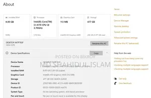 Desktop Computer 4GB Intel Core i3 HDD+SSD 256GB