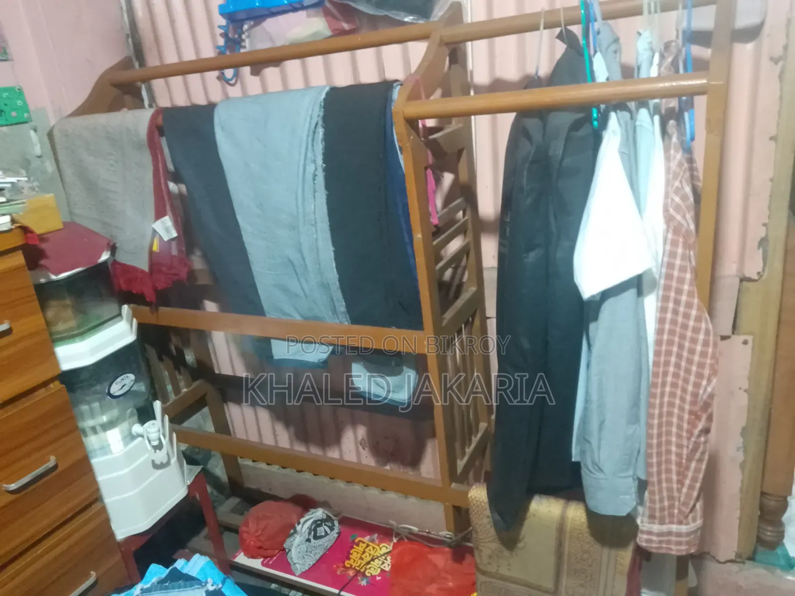 Teak wood cloth stand.