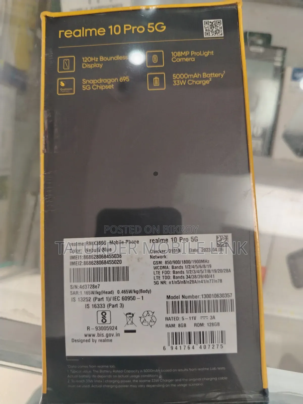 New Realme 10 Pro 128 GB Blue